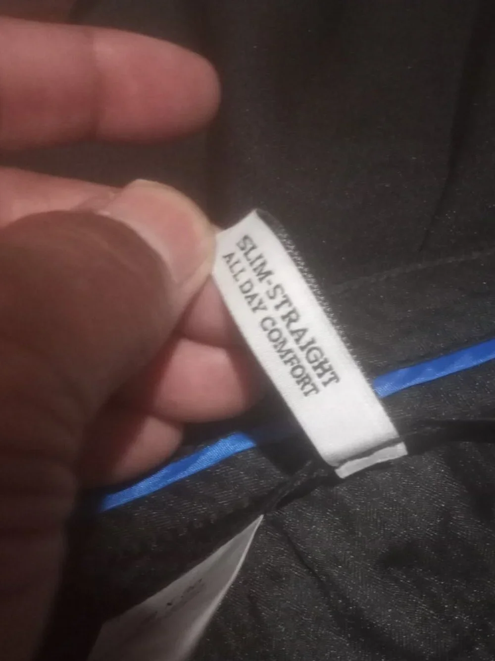 Haggar Men's All Day Comfort Slim-Straight Dress Pants 38x30 Black NWT MSRP $70 - Picture 9 of 10